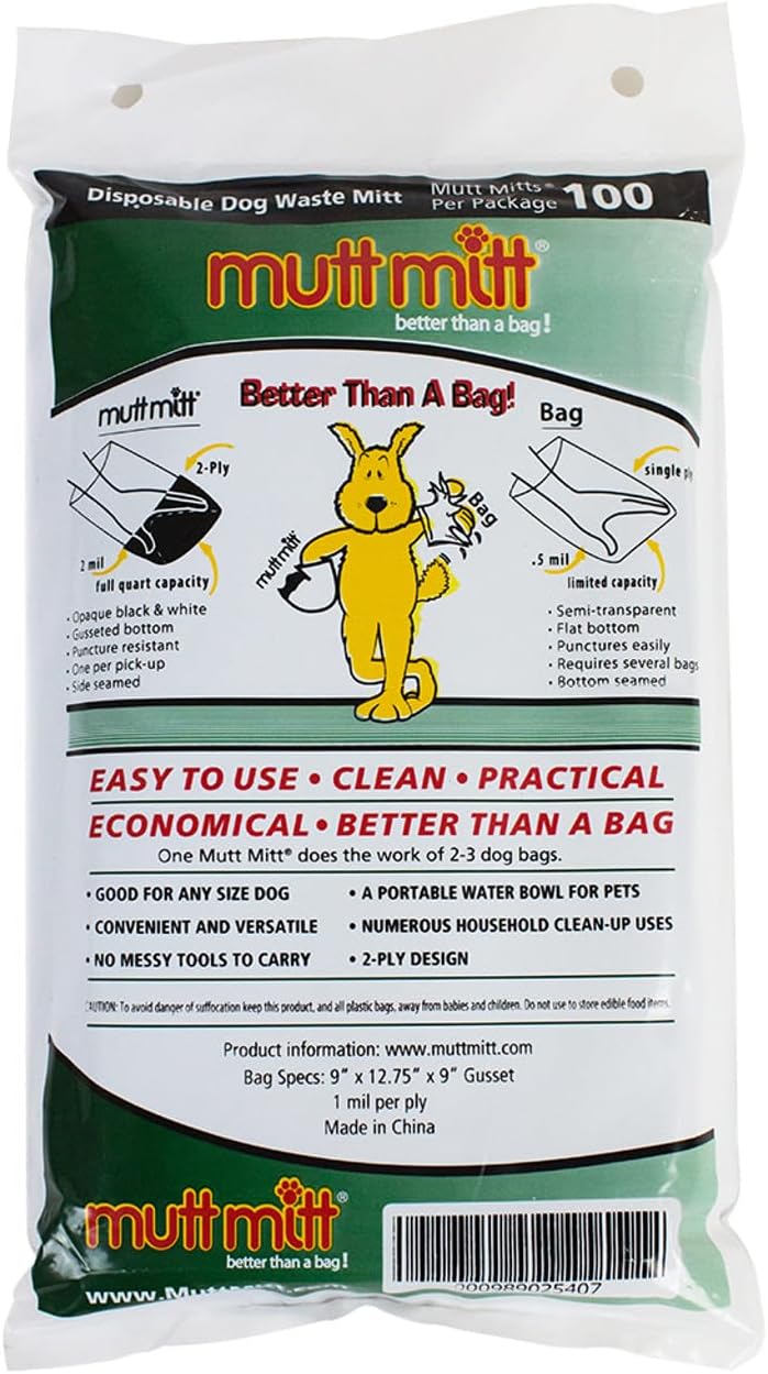 Hygienic one handed pickup dog waste bags on dispensing header card