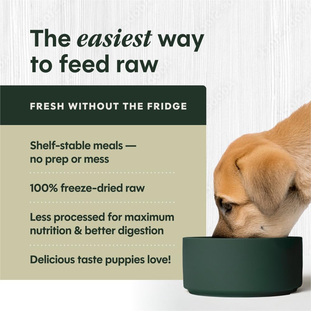 High-protein freeze-dried puppy food bag 14 Ounce
