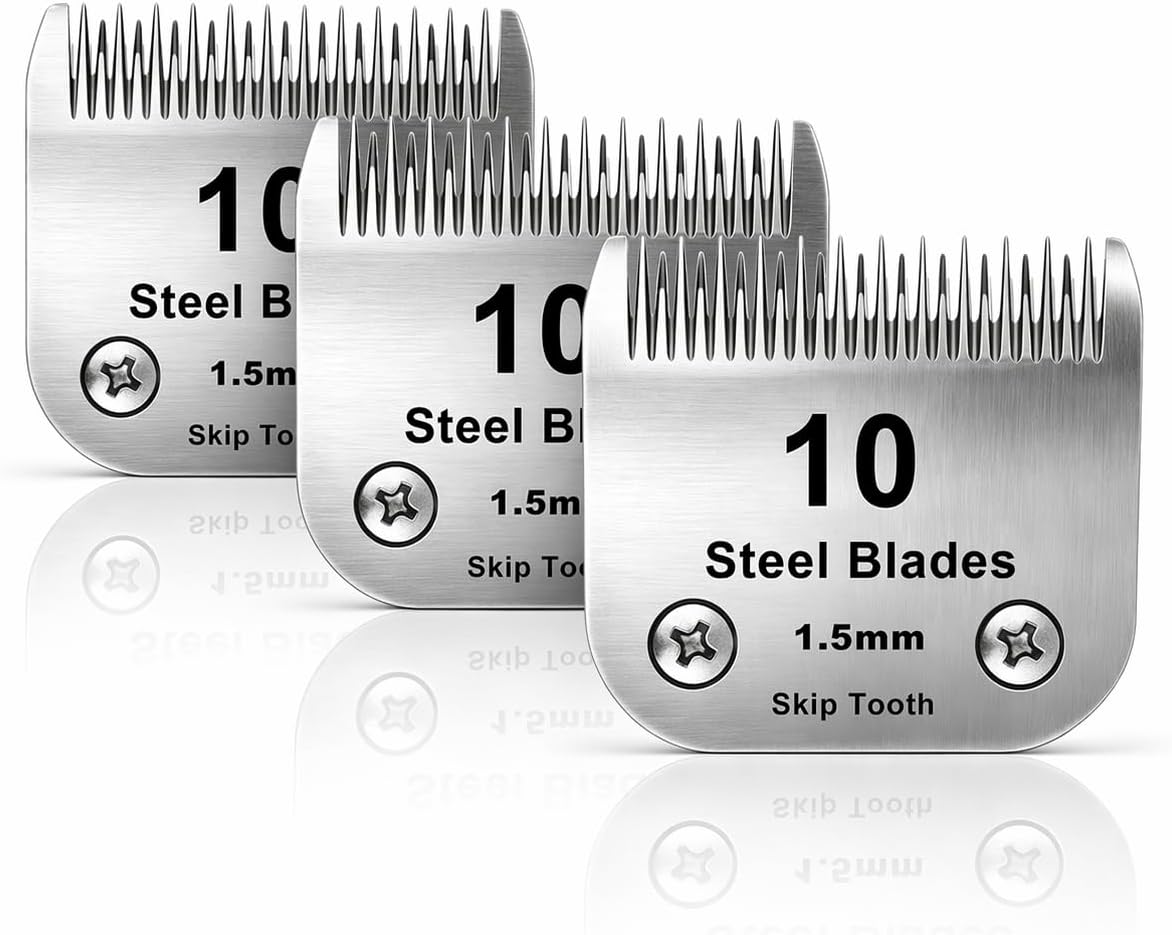 DODAER detachable pet grooming blade being fitted onto a professional heavy duty clipper handle mechanism