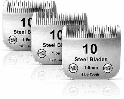 DODAER detachable pet grooming blade being fitted onto a professional heavy duty clipper handle mechanism