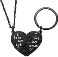 Ralukiia Best Friends cat and dog owner necklace and collar charm set.