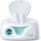 Hiccapop baby wipe warmer and dispenser front view in white