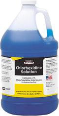 Durvet Chlorhexidine Two Percent Solution front view of one gallon jug