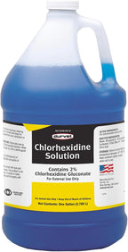Durvet Chlorhexidine Two Percent Solution front view of one gallon jug