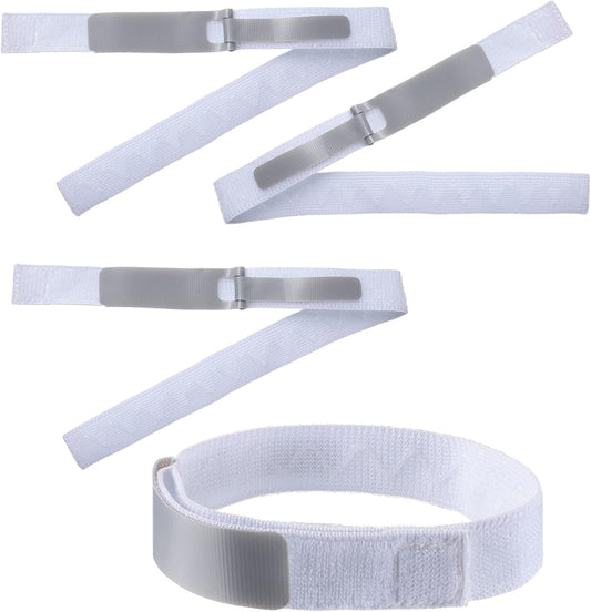 Nuanchu Foley Catheter Holder front view showing gray elastic strap and fastener.