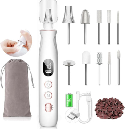 Hskai professional nail drill kit front view with display