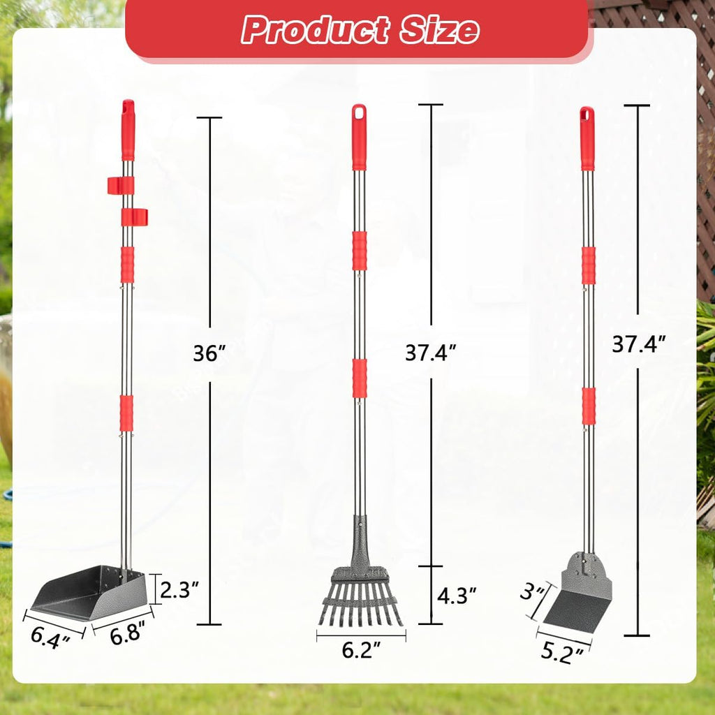 Close up view of the heavy duty stainless steel spade attachment for concrete cleaning.