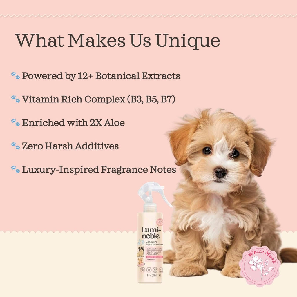 Texture of the Lumi-Noble oatmeal deodorizing spray bottle