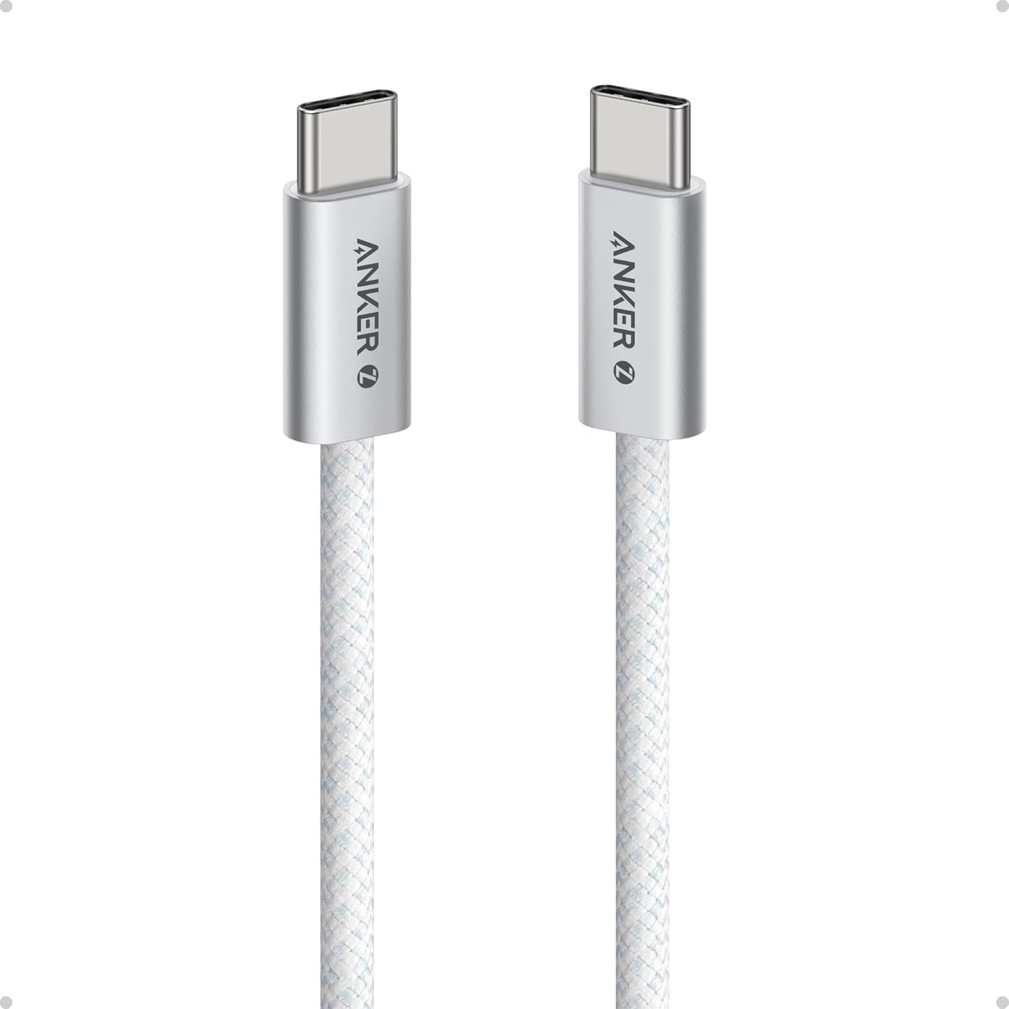 Anker Zolo USB C to USB C Cable, Braided and Dirt-Free Type-C Fast Charging Cable, Slim Connector, for iPhone 17 Series, MacBook (240W) (Pink, 6FT) - Image 11