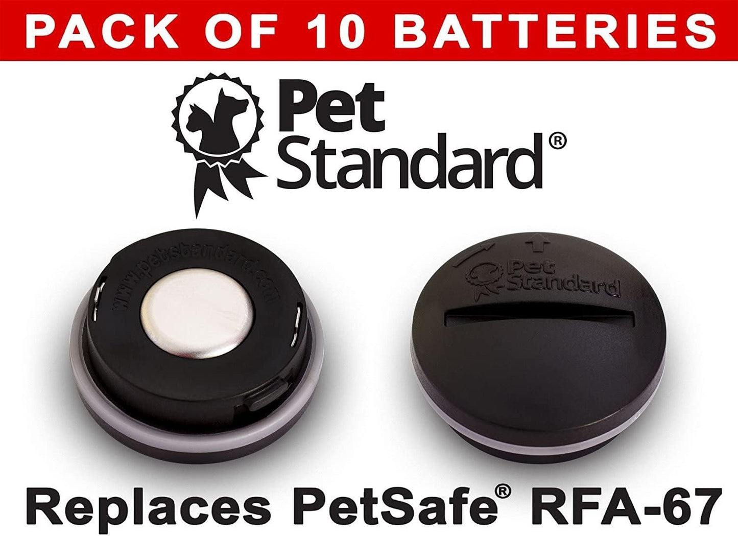 PET Standard Replacement RFA-67 6V Lithium Batteries Compatible with PetSafe Battery-Operated Pet Products and Specific Dog Receiver Collars - RFA-67D-11 (Pack of 10) - Image 2