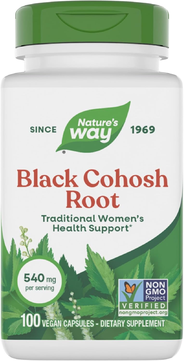 Nature's Way Black Cohosh Root 540mg bottle front view