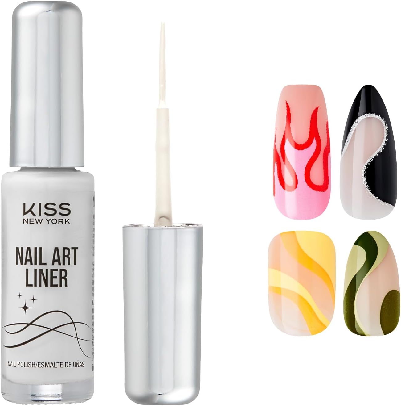 Ivy Kiss New York Nail Art Liner White front view