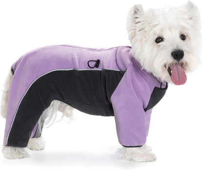 Fleece Dog Coat for Small Medium Dog,Pullover Pajamas Jumpsuit Bodysuit Puppy Coats with Legs, Pet Windproof Warm Cold Weather Jacket Full Body Vest Cozy Snowsuit Outfit Clothes (Black, S) - Image 12