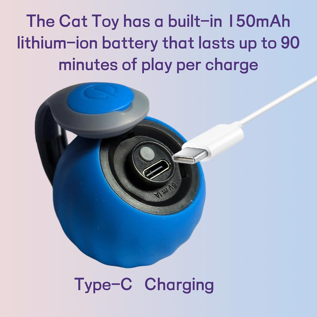 Bite-resistant silicone cat ball toy for indoor play