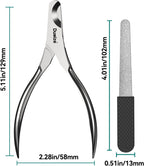 Duwize washable steel dog nail cutter with protective blade cover attached