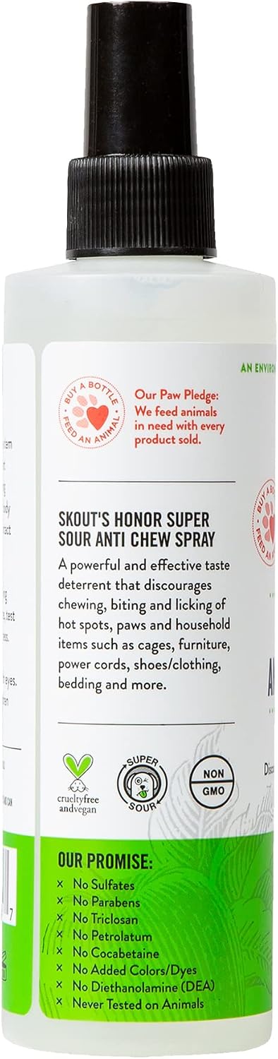 Natural bitter formula anti chew spray for dogs and cats