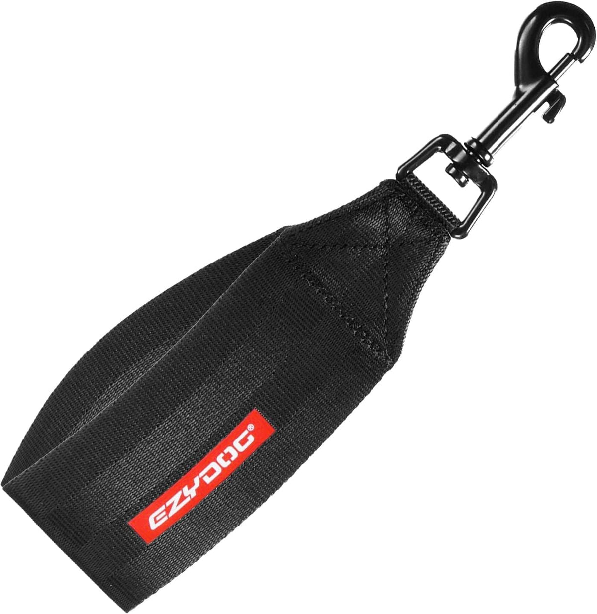 EzyDog Universal Dog Car Seat Belt Restraint front view with heavy-duty clip
