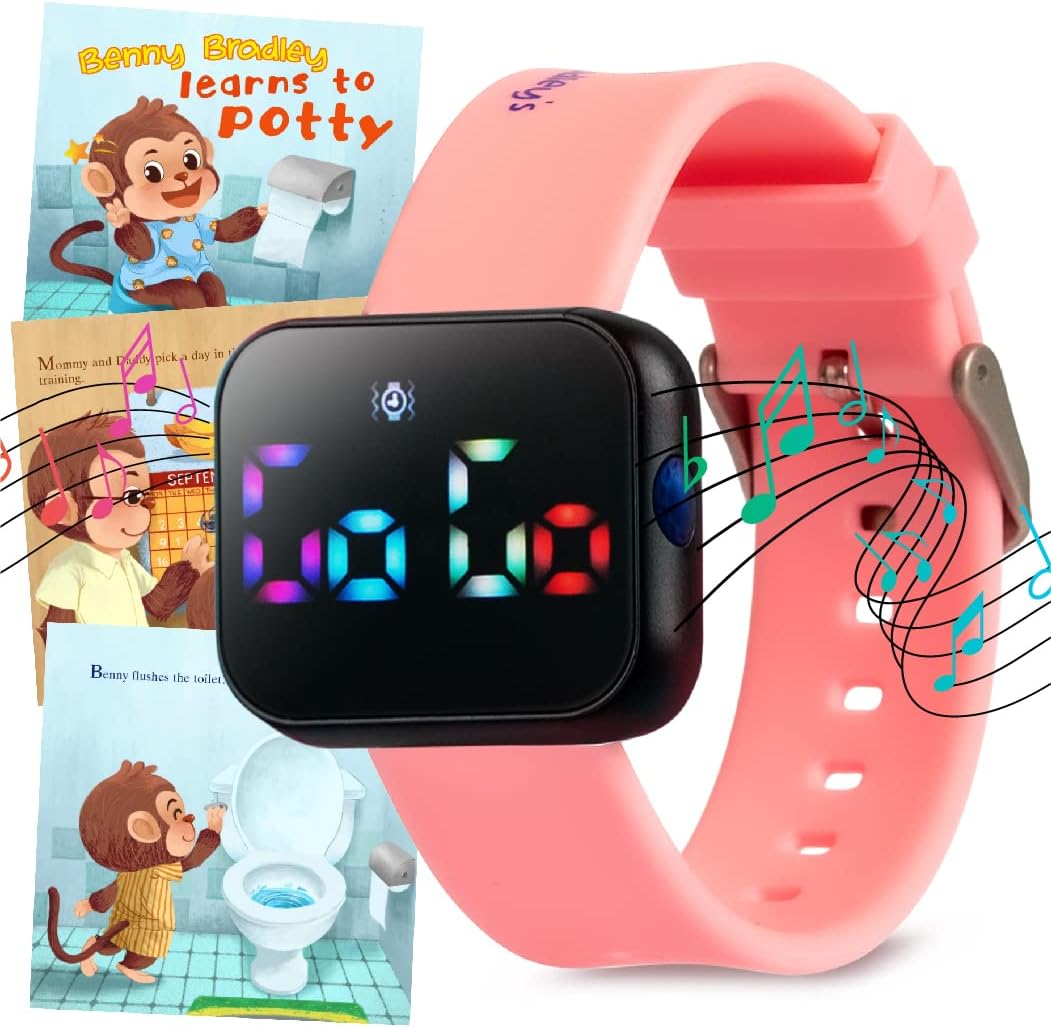 Benny Bradley's Potty Training Watch V2 pink front view