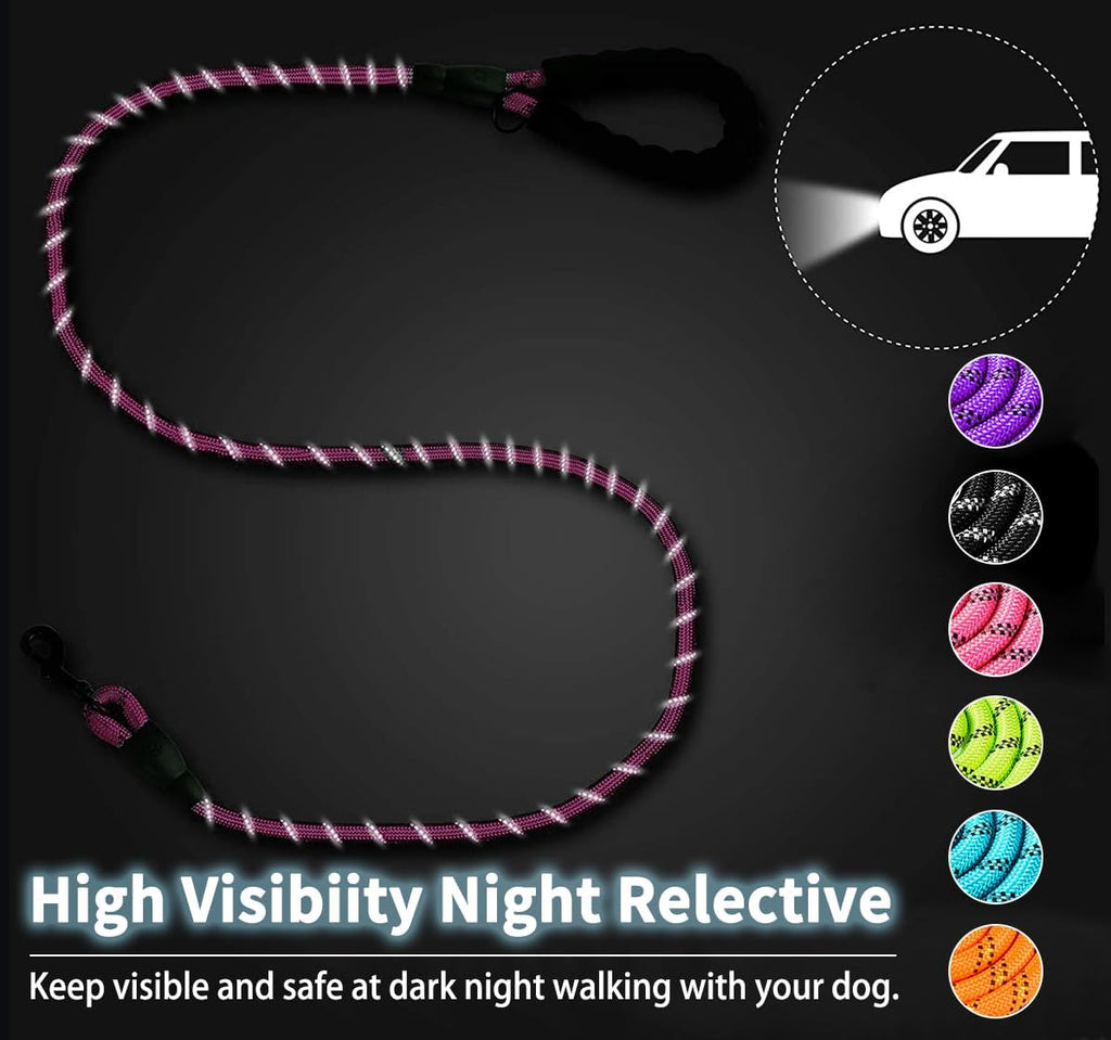 COOYOO premium imported heavy duty dog leash showing the special twill weave pattern.