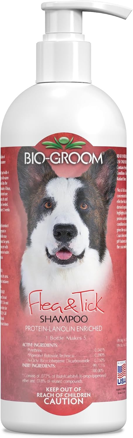 Bio-Groom Flea & Tick Dog Shampoo - Flea and Tick Prevention for Dogs, Cat Flea Treatment, Cruelty-Free, Made in USA, Natural Tick Repellent, Protein-Lanolin Shampoo - 12 fl oz 1-Pack - Image 9