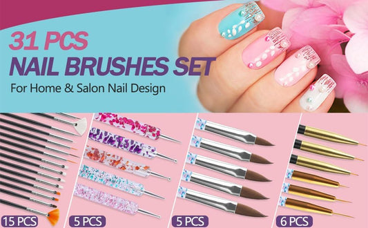 Close up of Artdone professional nail art dotting tools
