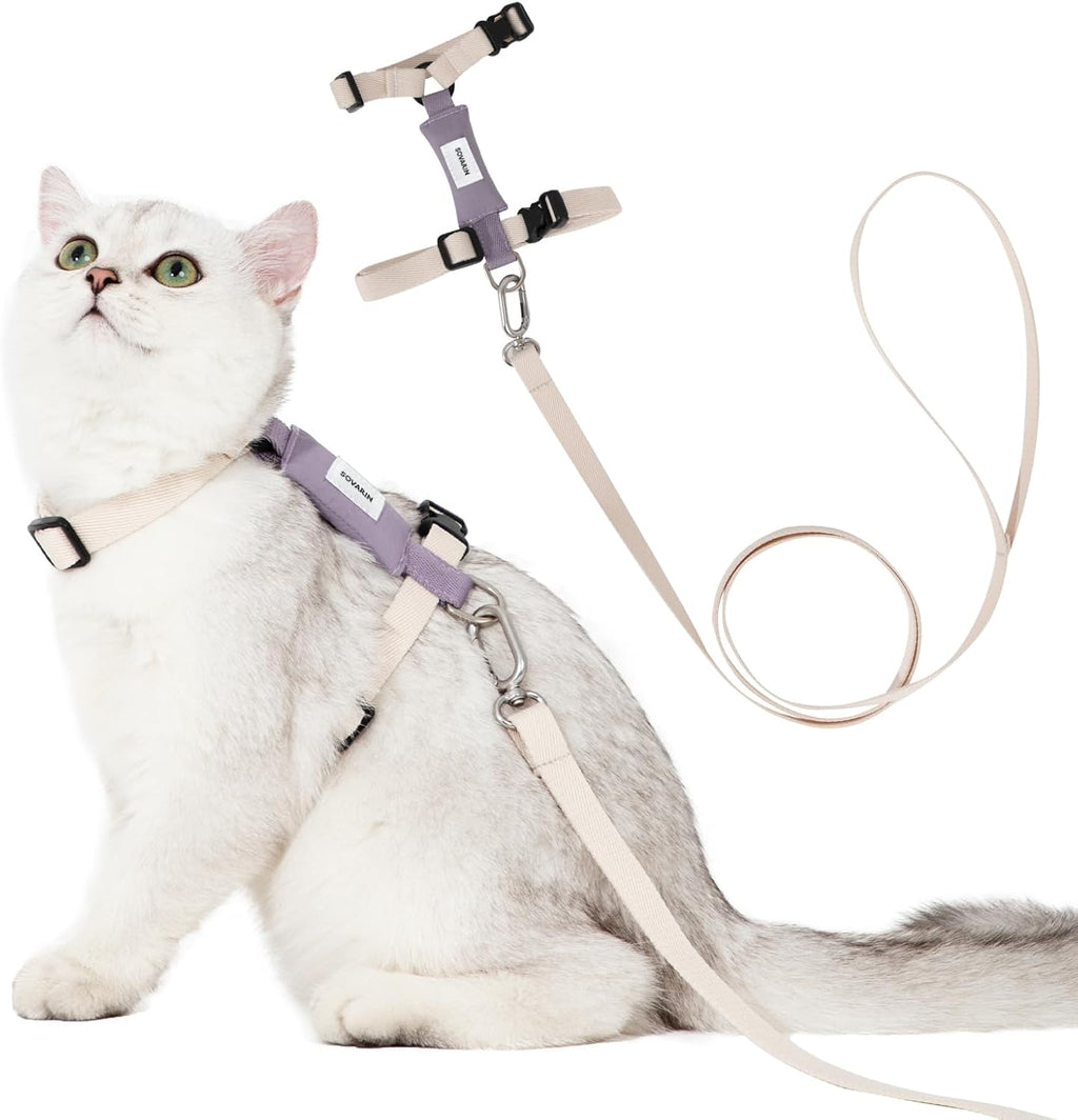 Cat Harness and Leash Set - Green Lightweight Soft Kitten Harness Escape Proof, Adjustable Travel Pet Harness for WalkingEasy Control Comfortable Outdoor (Green, One Size Fits All) - Image 13