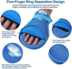 Anti-scratch safety gloves for elderly patients with rigid palm protection.