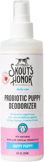 SKOUT'S HONOR Probiotic Pet Deodorizer Spray- Hydrating Daily-Use with Avocado Oil & Omega-3s, Microbiome Friendly Certiified, Paraben & Sulfate-Free, 97% Natural, 8oz, Sunkissed Coconut - Image 13