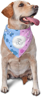 He Or She What Will It Be? Gender Reveal/Baby Announcement Dog Bandana,Pet Neckerchief for Pets Daily Wear Photo Prop Party Supplies (Blue) - Image 11