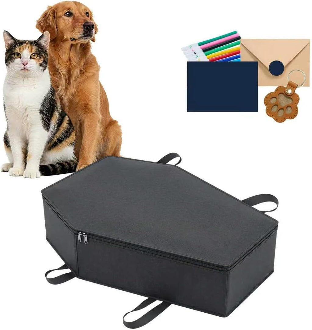 Pet Casket, Dog Casket, Casket for Dogs Burial, Pet Burial Box, Pet Burial Bag, Dog Coffin, Pet Caskets for Dogs, Cat Coffin for a Gentle Goodbye, Eco Friendly Dog Casket for Burial and Cremation(M) - Image 10