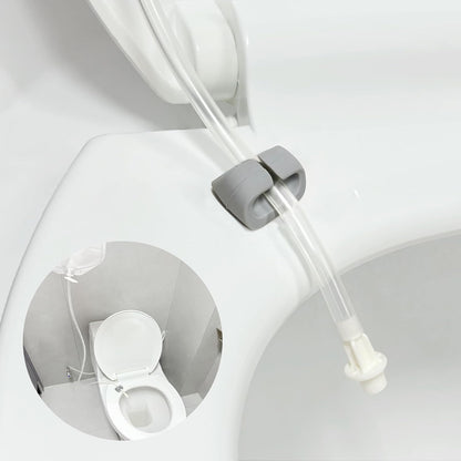 Stickman Dialysis Drain-Away PD Toilet Clip front view