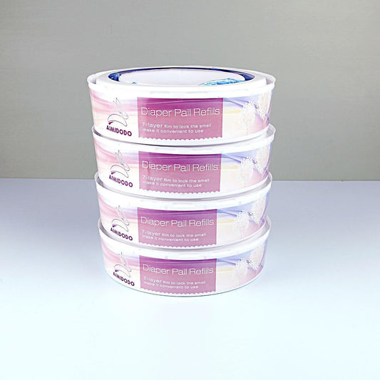 Ruzako 4-Pack Diaper Pail Refills front view