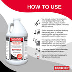 Odorcide 210 sixty four ounce container label details and instructions