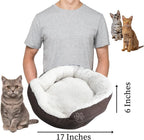 Side view of Evelots anti-anxiety pet bed for small dogs and cats.