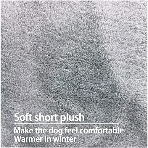 Dalema washable pet bed cover highlighting the sturdy zippered closure mechanism.