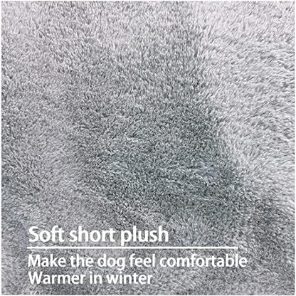 Dalema washable pet bed cover highlighting the sturdy zippered closure mechanism.