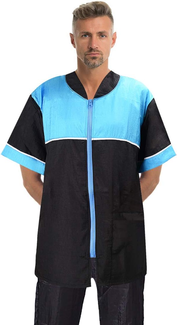 Noverlife pet grooming jacket with zipper front view