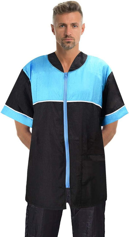 Noverlife pet grooming jacket with zipper front view