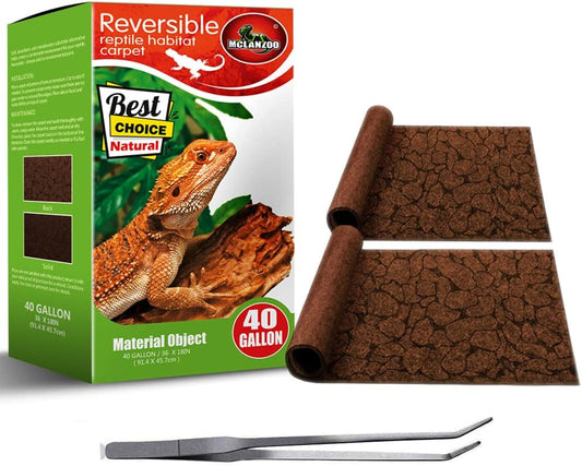 Saillong reptile carpet 40 gallon front view terrarium bedding liner