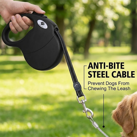 Crown Paws heavy duty leash with chew proof steel extender