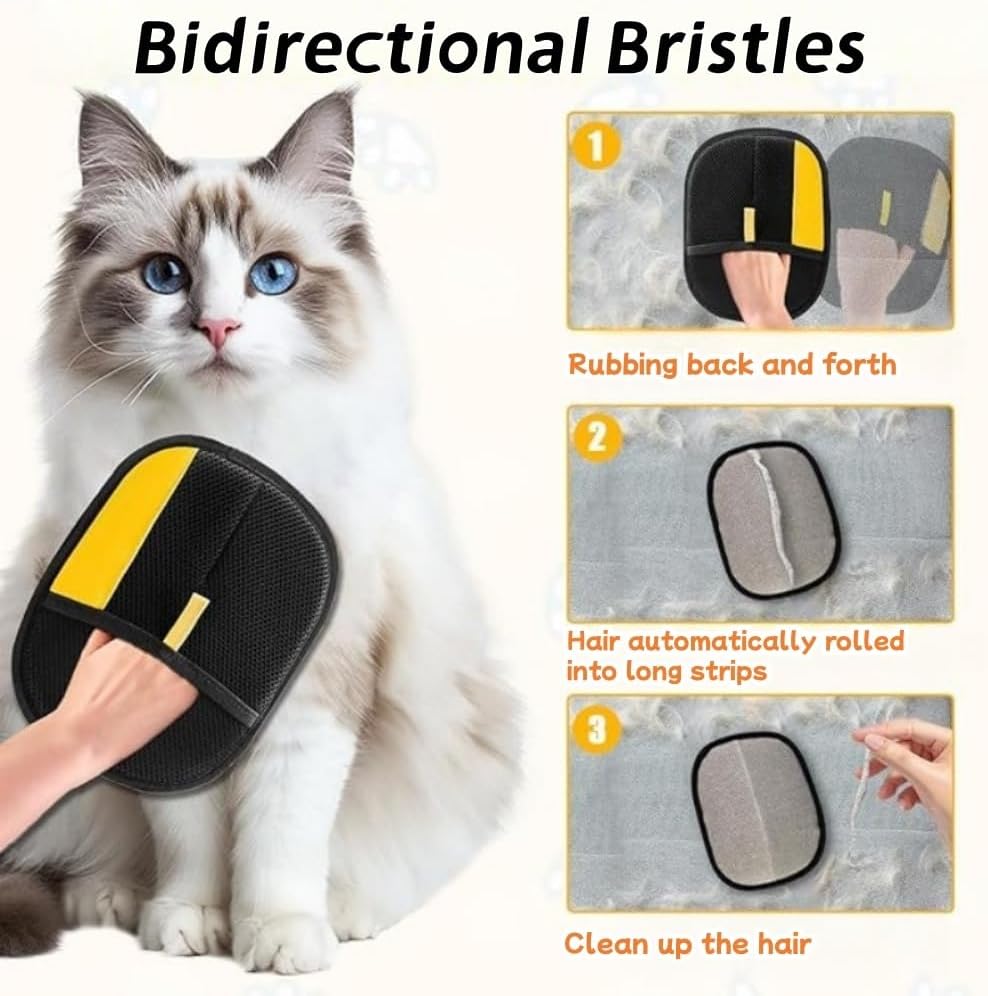 Sibkuy Purepath pet hair removal glove elastic wrist cuff detail