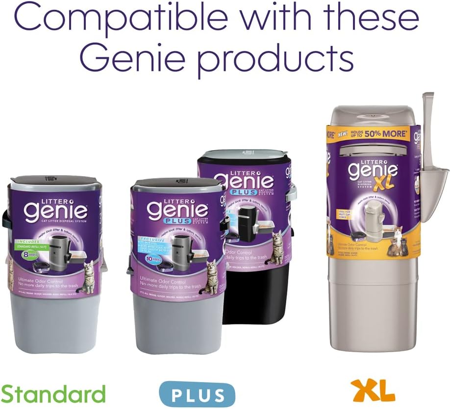 Litter Genie premium imported cat litter replacement cartridges double pack