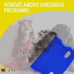 High density metal teeth of the pet flea comb illustrating close spacing for pest removal.