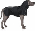 OUOBOB dog raincoat waterproof giant breed jacket front view