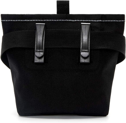 eBasics puppy bait bag wide open top showing three cup capacity and black visible lining