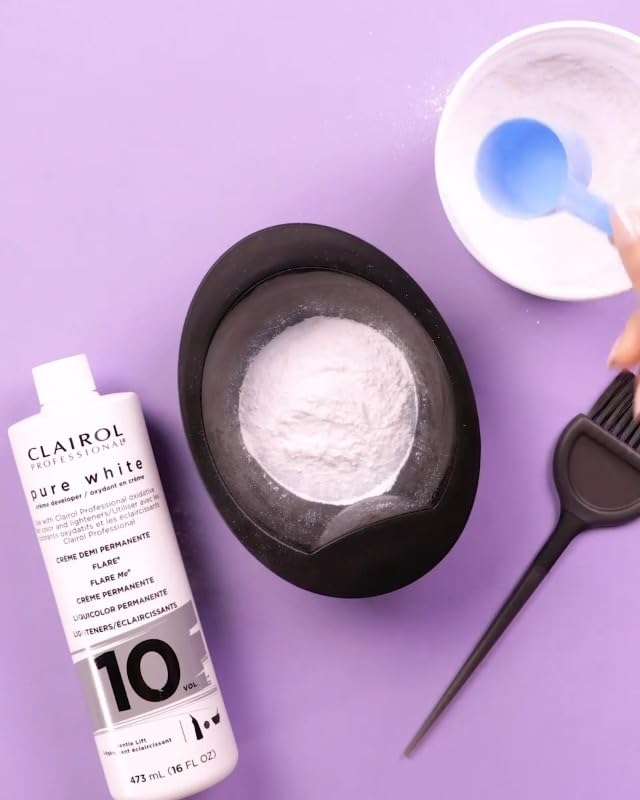 Clairol Professional hair color powder lightener for safe professional results