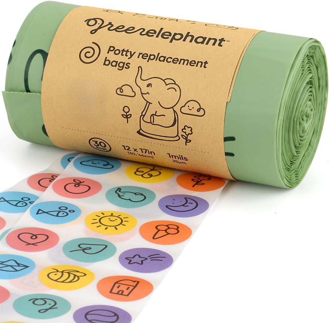 Green Elephant travel potty bags front packaging view