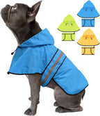 Weesiber Dog Raincoat, Waterproof Dog Rain Jacket with Leash Hole, Lightweight Reflective Pet Rain Coat for Walking (XL, Pink) - Image 10