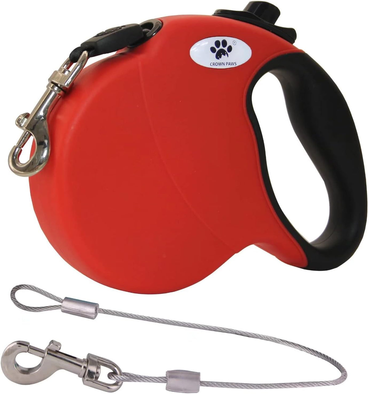 16ft Retractable Dog Leash for Large Breed Dogs up to 110 lbs with a Detachable Chew Proof Extender Wire Ropes (Black L) - Image 15