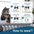 Waterproof flea collar for cats in 2-pack set